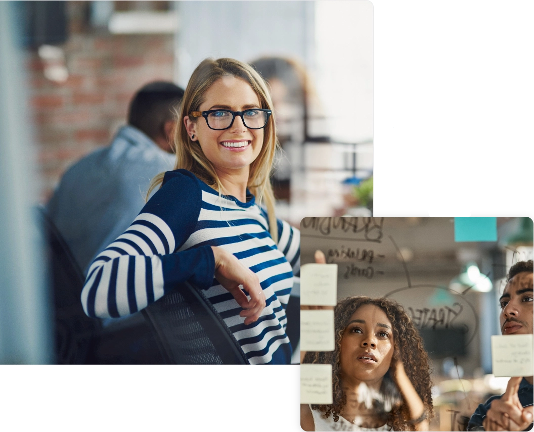 Two images to show how HealthXL establish its plans and goals